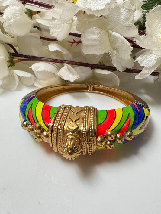 Ruhani - The Hand-Painted Kada - Alankrent Luxe
