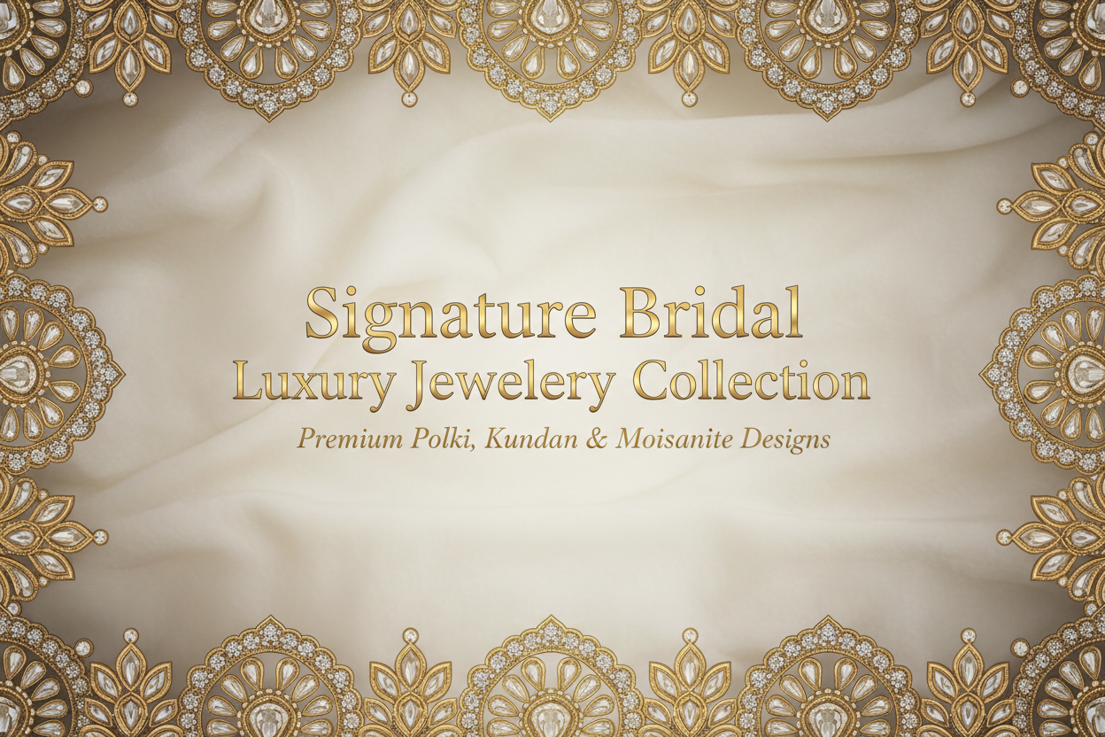 Signature Bridal Luxury Jewellery Collection | Premium Polki, Kundan & Moissanite Designs - Alankrent Luxe