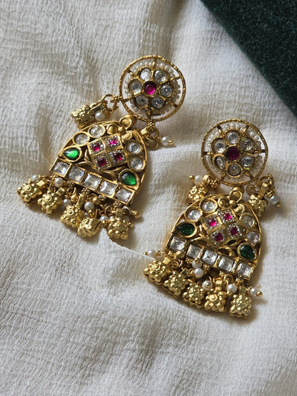 Rajvanshi Jadtar Hasli Necklace Set  Premium Jadtar Hasli Necklace with Kundan Stones | Traditional Bridal & Festive Jewellery