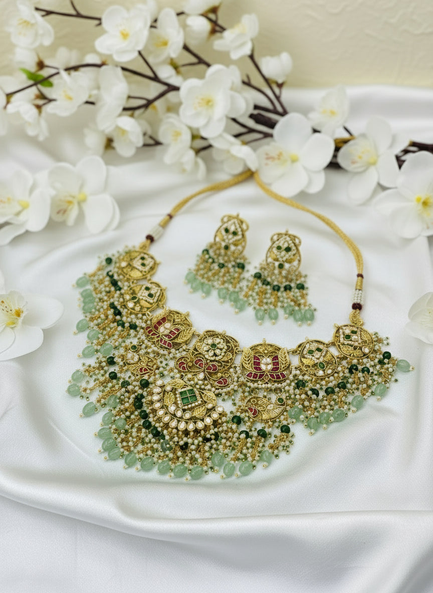 Kundan choker necklace