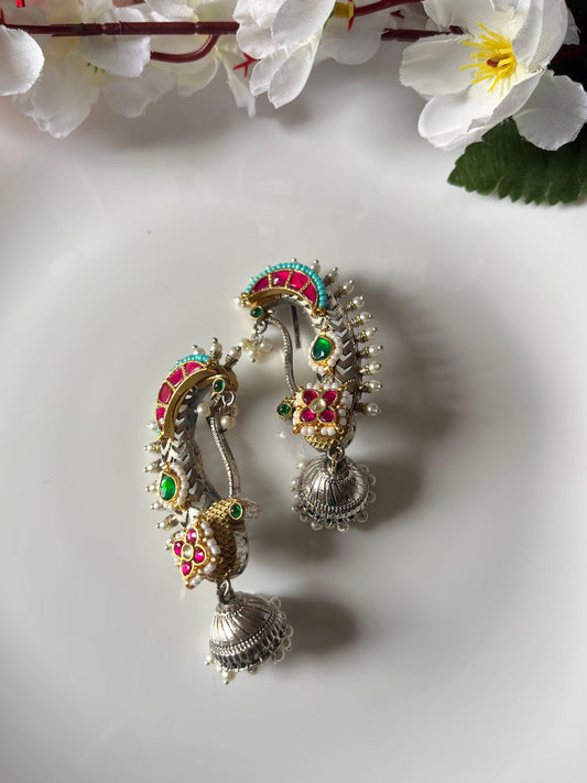 Pacchi Kundan Fusion Dual tone Earcuff