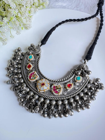 Muktavali Kundan Statement Necklace | MOP Kundan Statement Necklace | Premium Traditional Indian Ethnic Jewellery