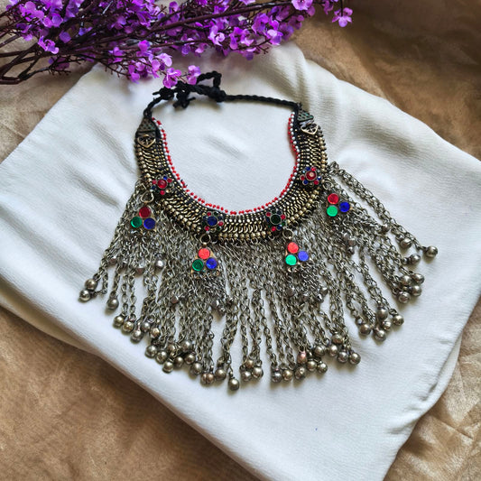 Zarmina Afghani Virasat Haar | Original Afghani Statement Necklace | Authentic Heritage Inspired Jewellery
