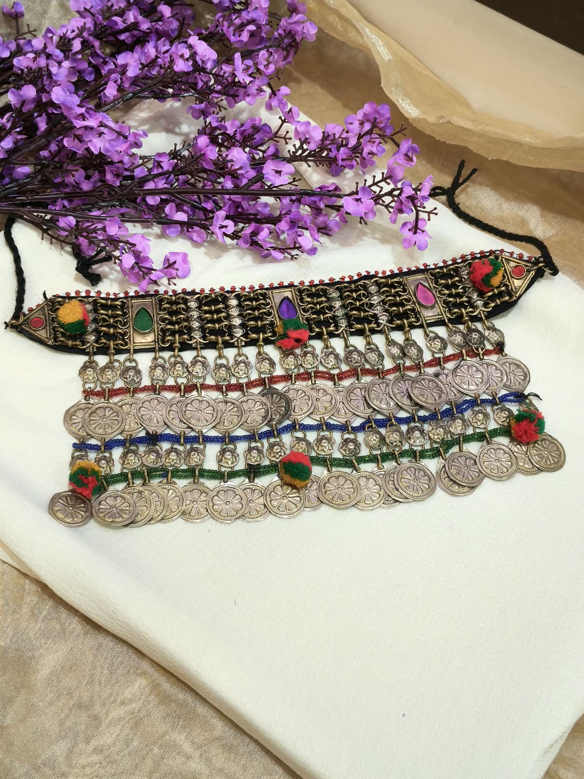 Afsana Afghani Virasat Statement Haar | Original Afghani Statement Necklace | Authentic Heritage Jewellery