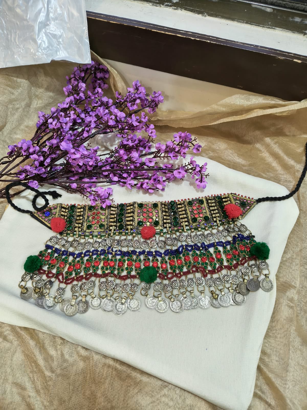 Afghan Zareen Virasat Haar | Original Afghani Statement Necklace | Authentically Sourced Heritage Jewellery