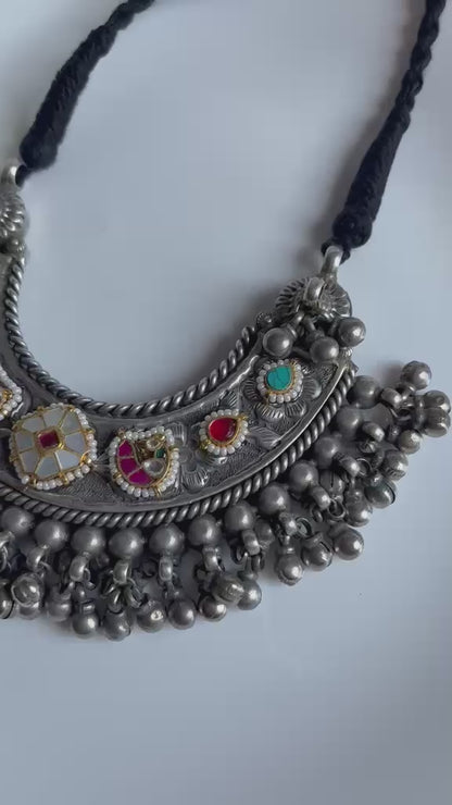 Muktavali Kundan Statement Necklace | MOP Kundan Statement Necklace | Premium Traditional Indian Ethnic Jewellery