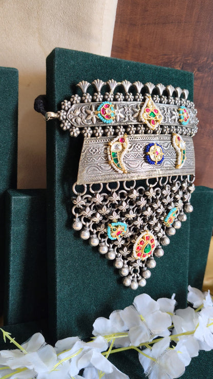 RajRiwaayat Rajputi Hasli with Pacchi Kundan | Premium Statement Heritage Necklace