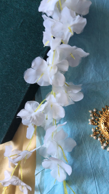 Mrinalini Gold Lookalike Chandbalis | Temple Pearl Earrings
