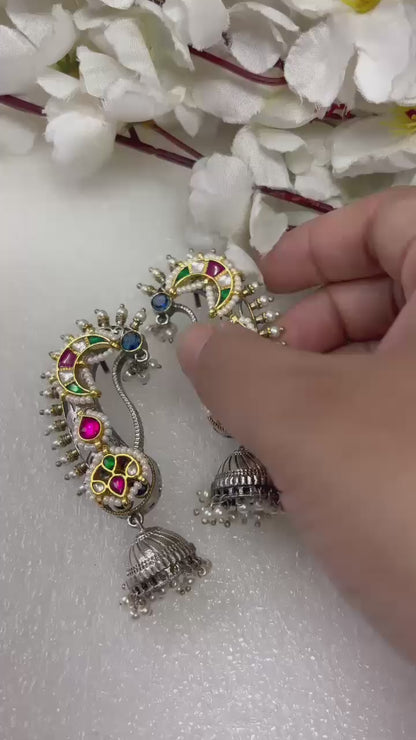 Pacchi Kundan Fusion Dual tone Earcuff