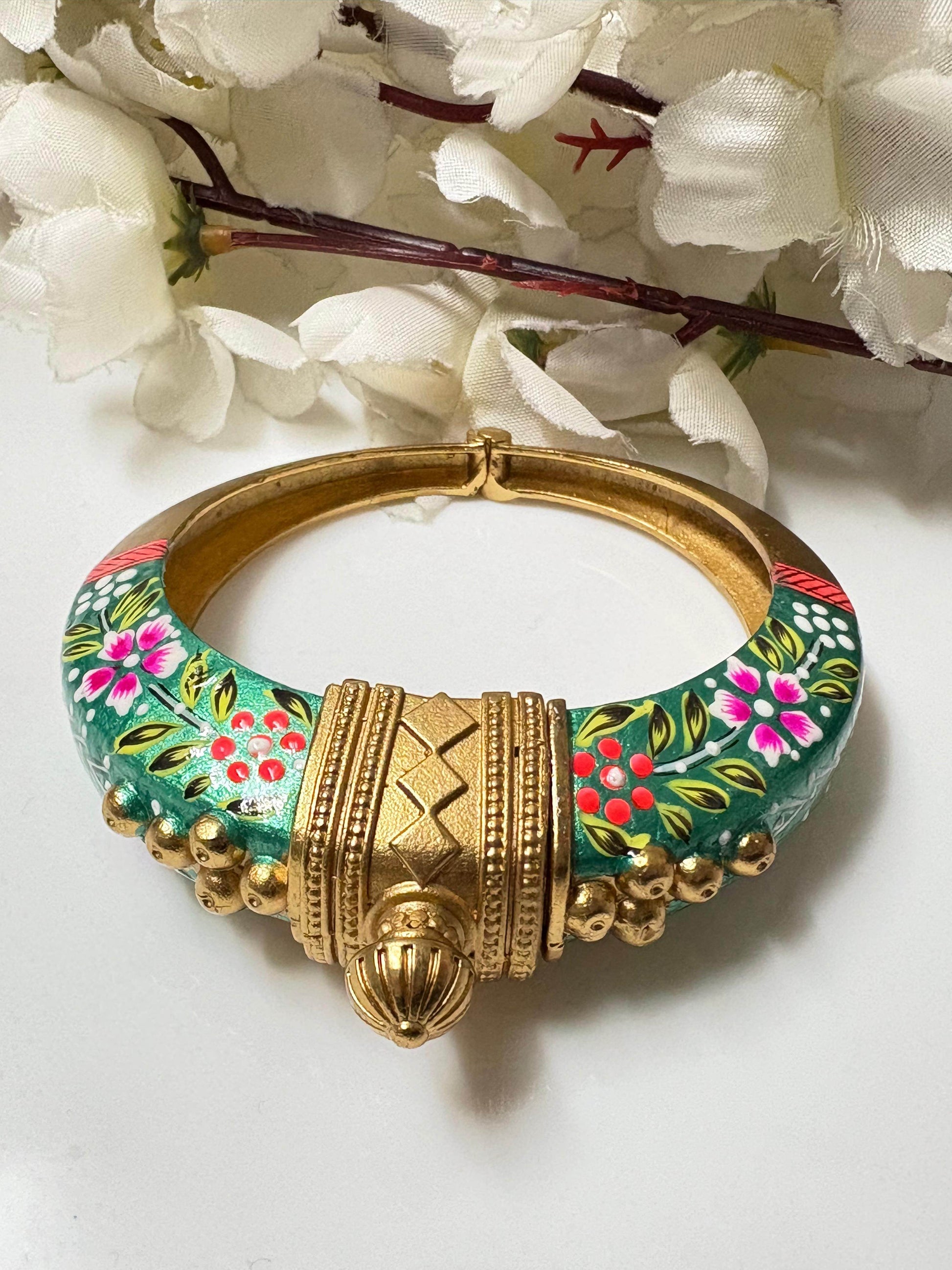 Ruhani - The Hand-Painted Kada - Alankrent Luxe