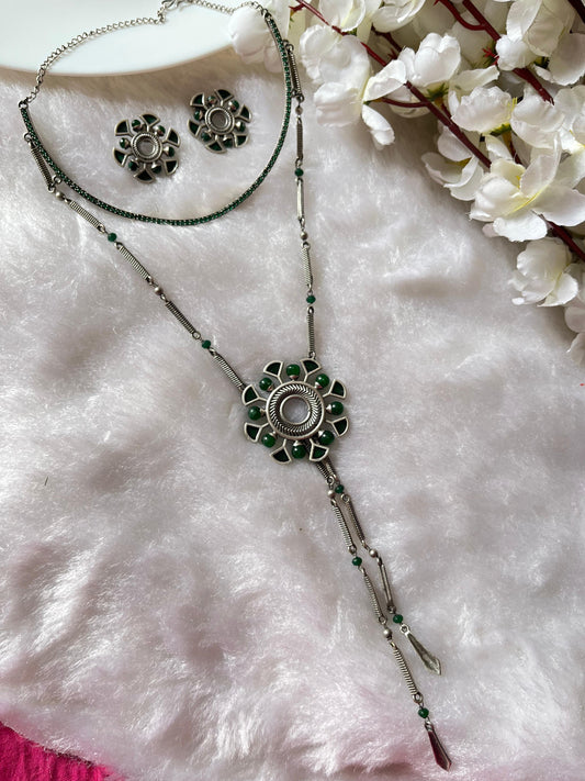The Mayura Enamel Statement Necklace