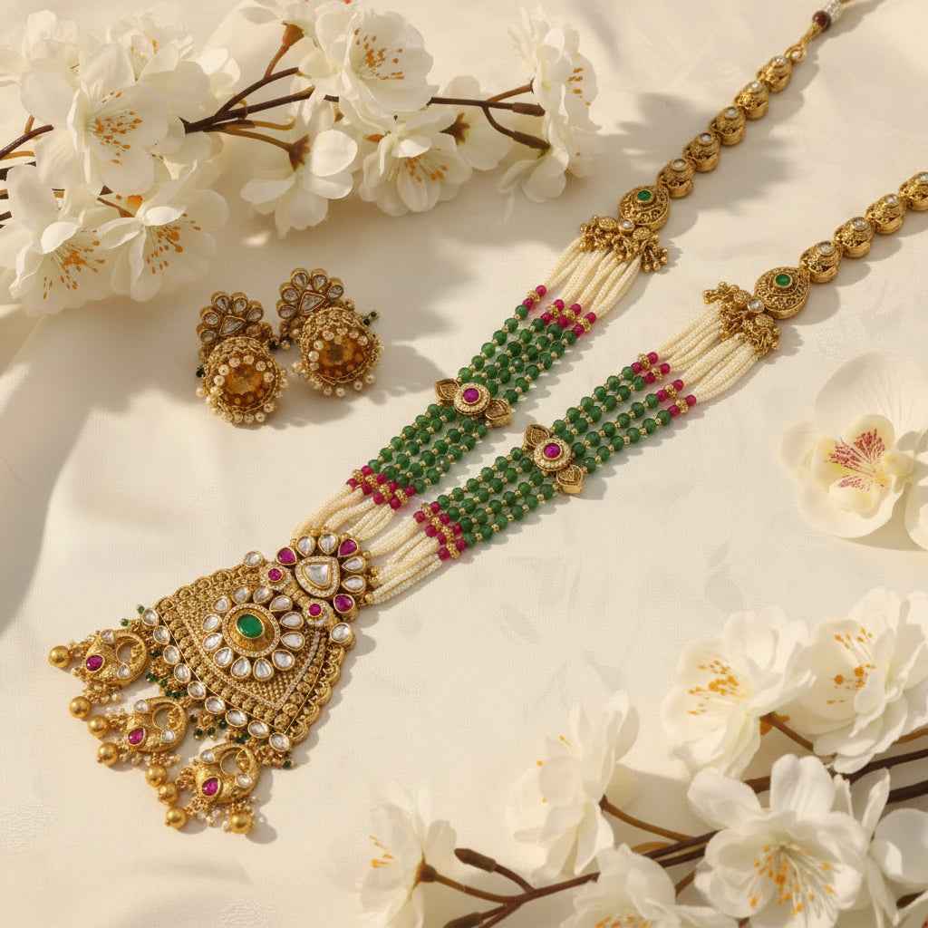 Zivara Polki Haar Set