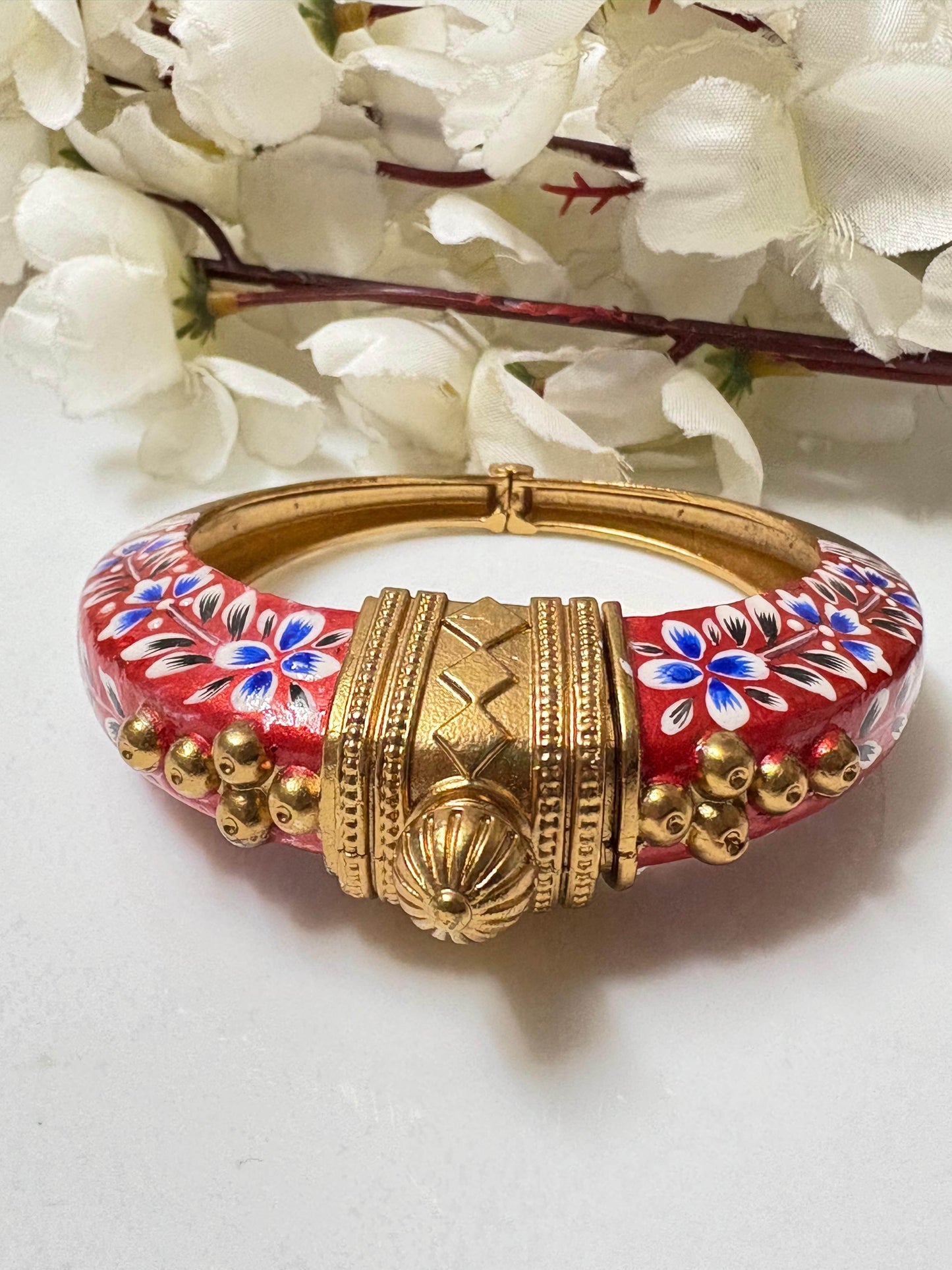 Ruhani - The Hand-Painted Kada - Alankrent Luxe