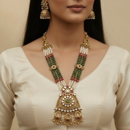 Zivara Polki Haar Set