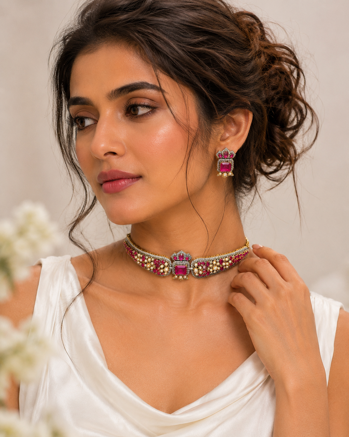 Vasundhara Multicolour Kundan Choker | Premium Traditional Indian Jewellery for Women