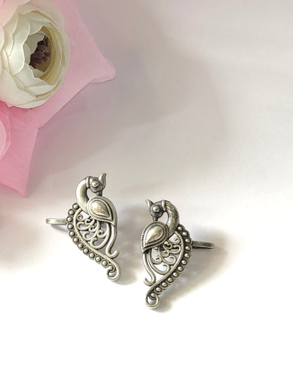 Affordable Silver-Look Ethnic Earrings | Collection of Studs & Danglers for Women