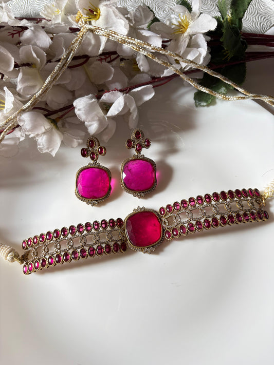 Riwaayat Marble Stone Necklace Set | Royal Ethnic Jewellery Collection