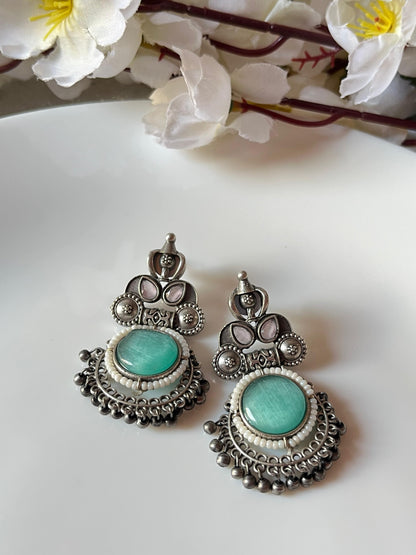 Heritage Stone Oxidised Earrings