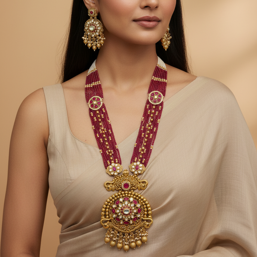 Raaya Polki Haar Set