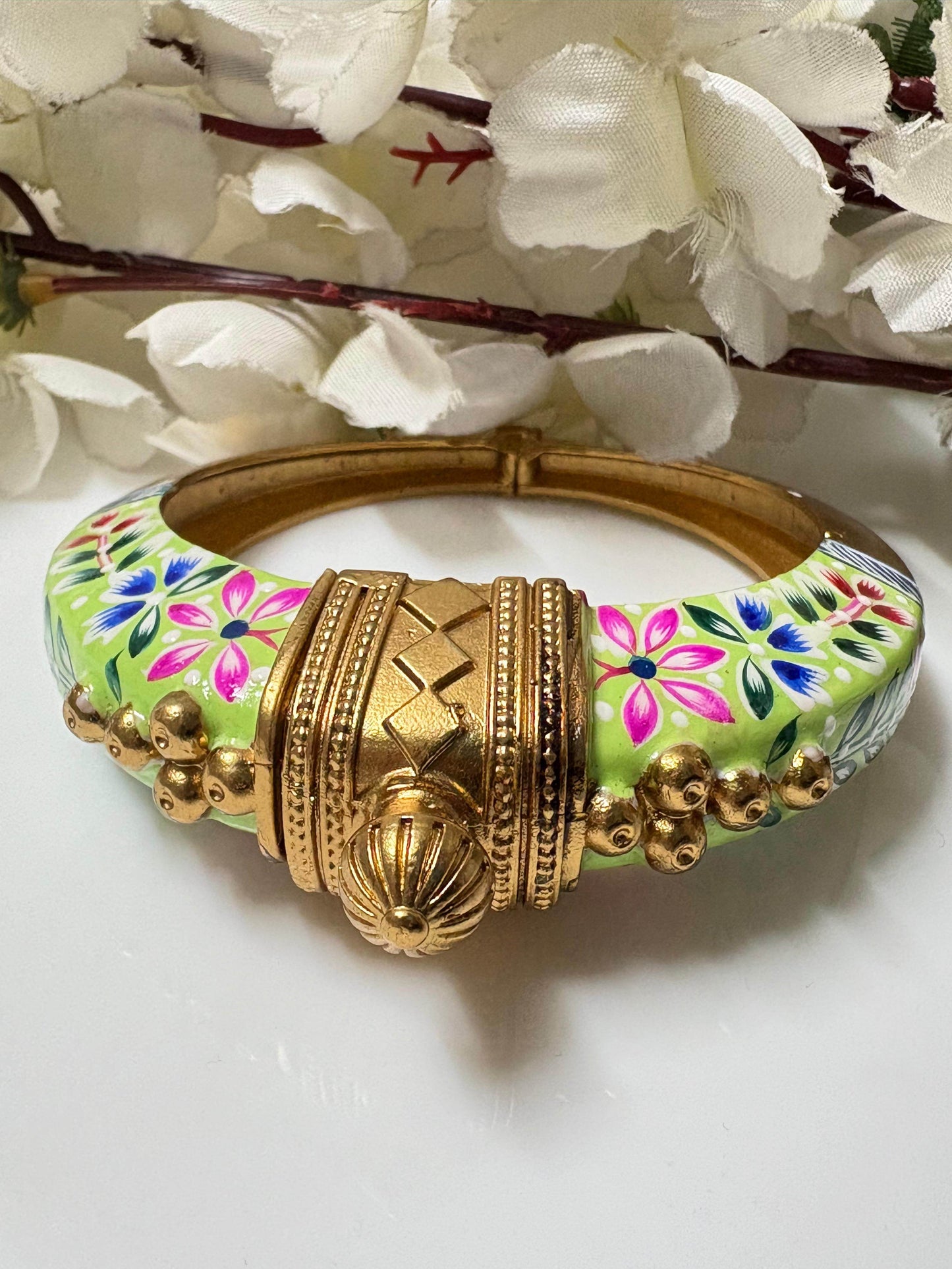 Ruhani - The Hand-Painted Kada - Alankrent Luxe