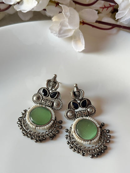 Heritage Stone Oxidised Earrings