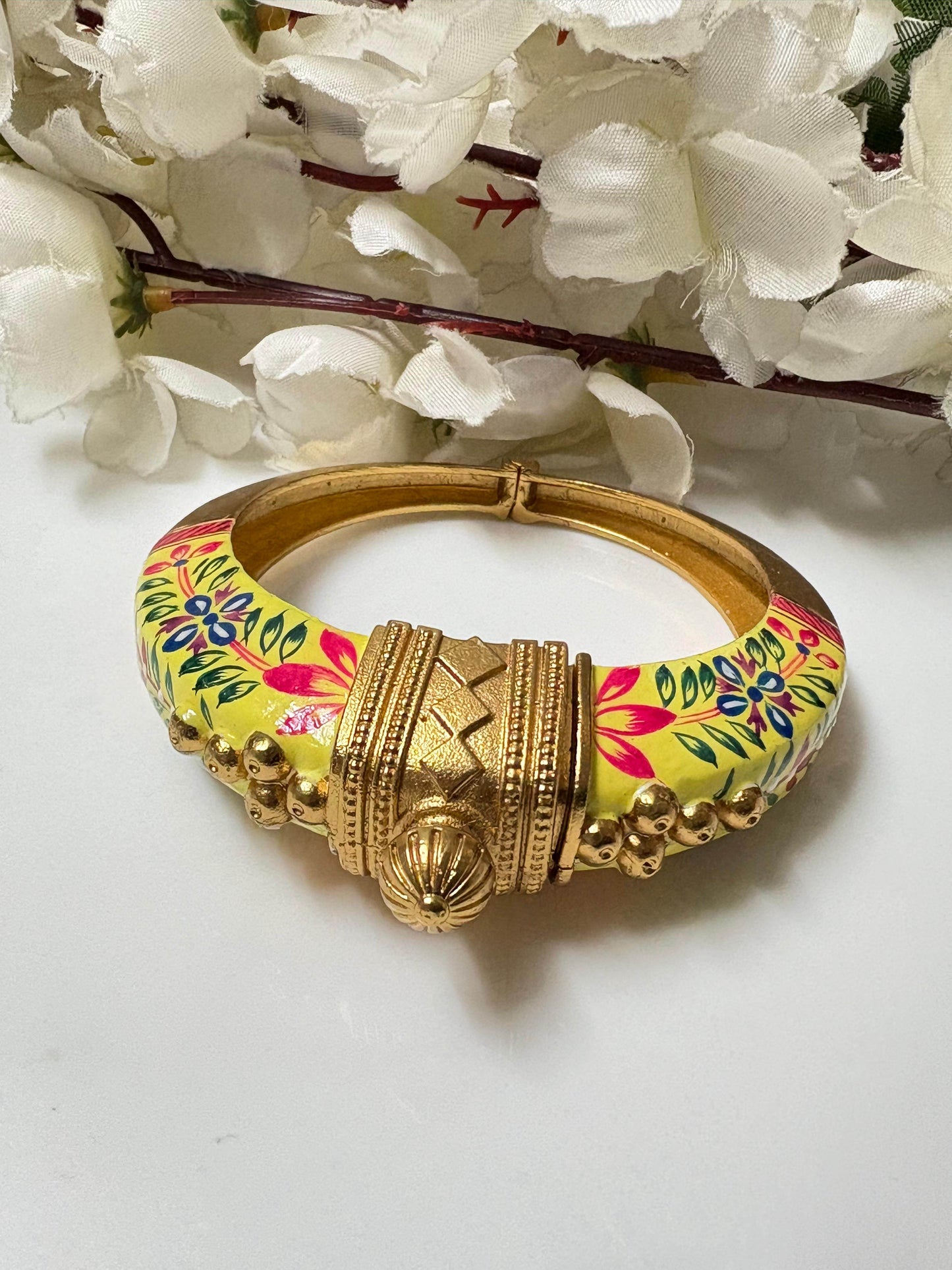 Ruhani - The Hand-Painted Kada - Alankrent Luxe