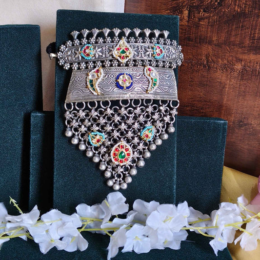 RajRiwaayat Rajputi Hasli with Pacchi Kundan | Premium Statement Heritage Necklace