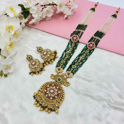 Zivara Aafreen Polki Haar Set | Moissanite Jewellery India | Premium Indian Jewellery