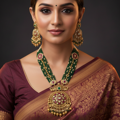 Aafreen Polki Haar Set