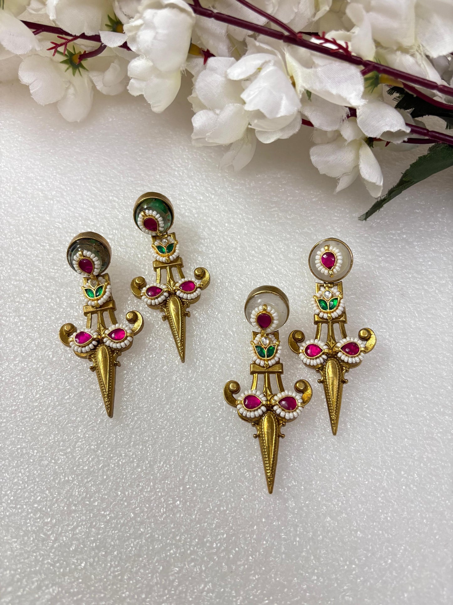 Fusion Earrings in German Silver dual tone
