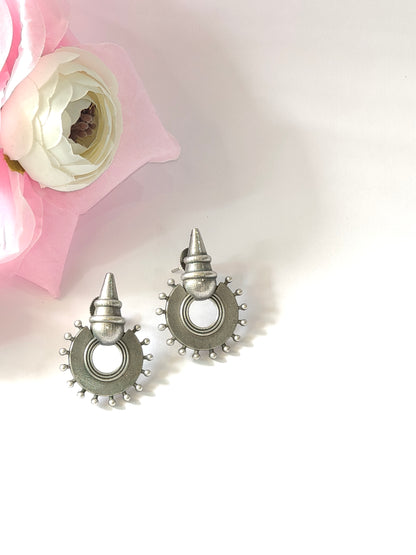 Affordable Silver-Look Ethnic Earrings | Collection of Studs & Danglers for Women