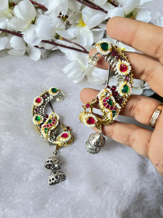 Pacchi Kundan Fusion Dual tone Earcuff