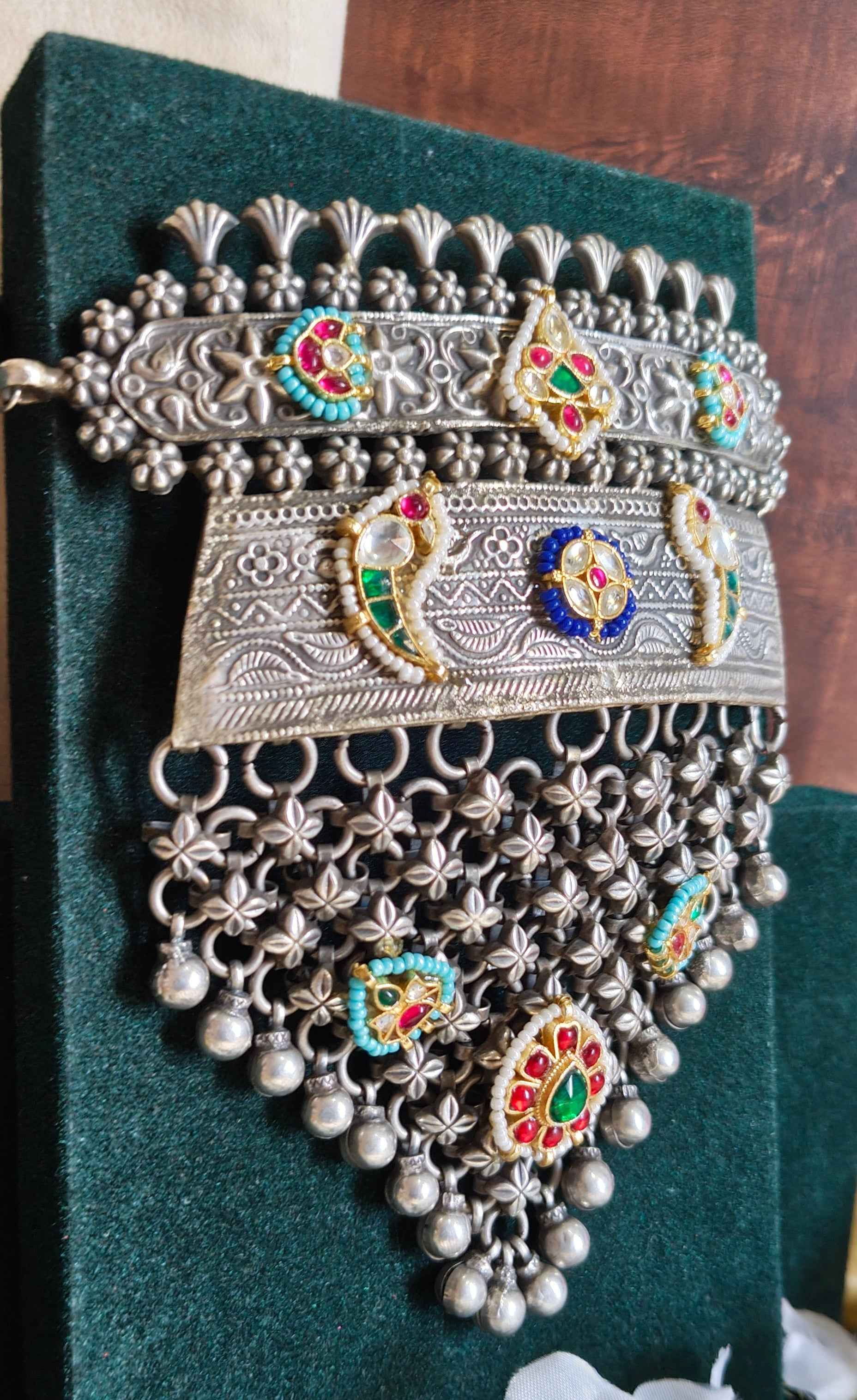 RajRiwaayat Rajputi Hasli with Pacchi Kundan | Premium Statement Heritage Necklace
