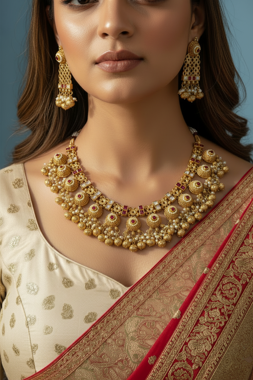 Riwaaz Temple Choker