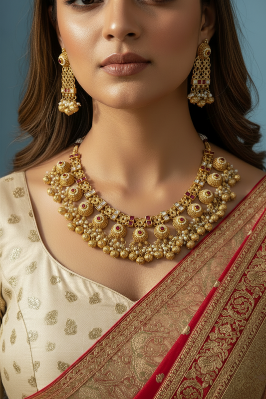 Riwaaz Temple Choker