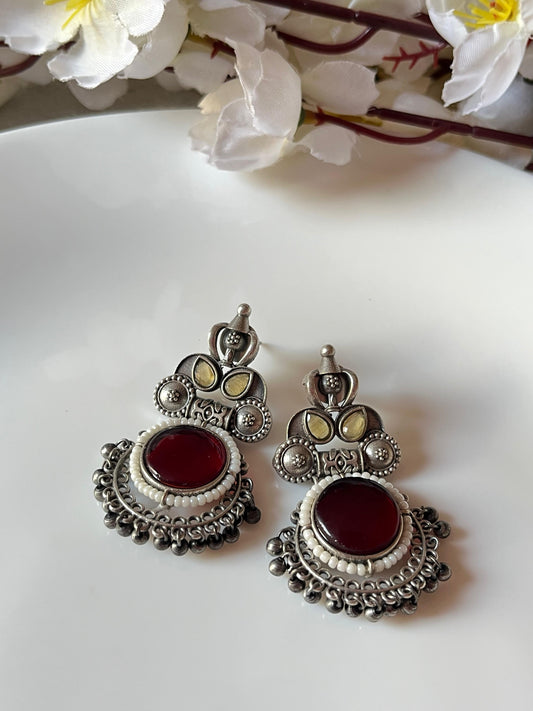 Heritage Stone Oxidised Earrings