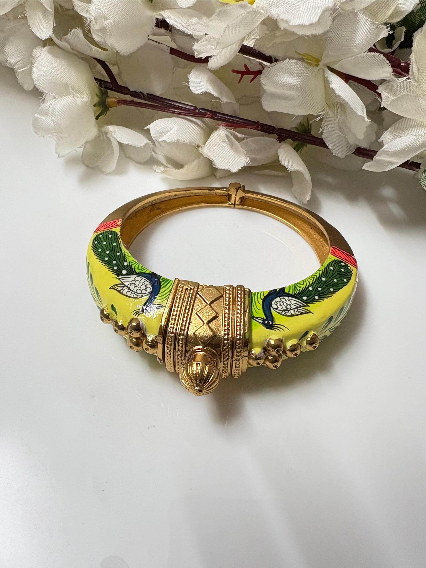 Ruhani - The Hand-Painted Kada - Alankrent Luxe