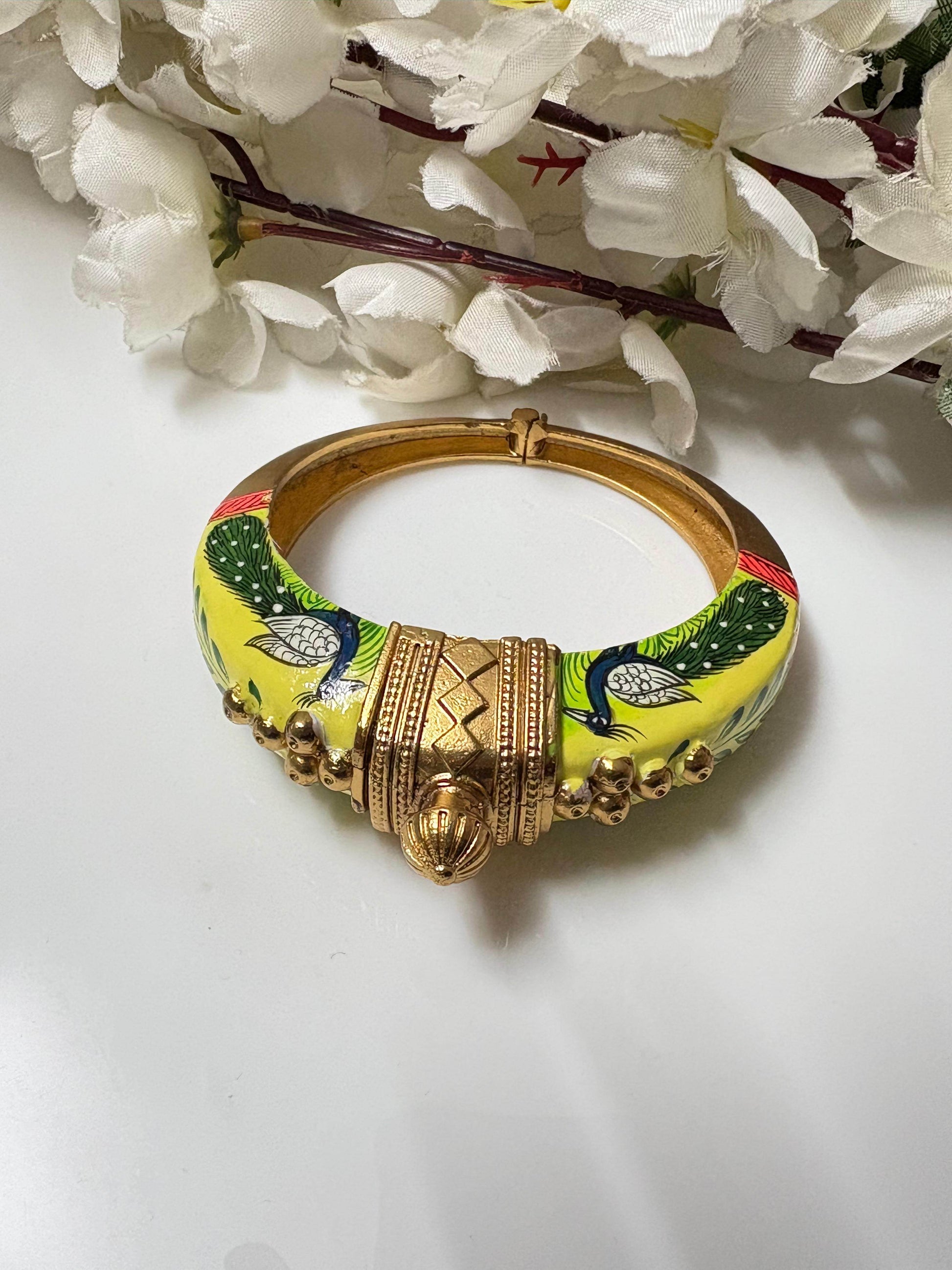 Ruhani - The Hand-Painted Kada - Alankrent Luxe