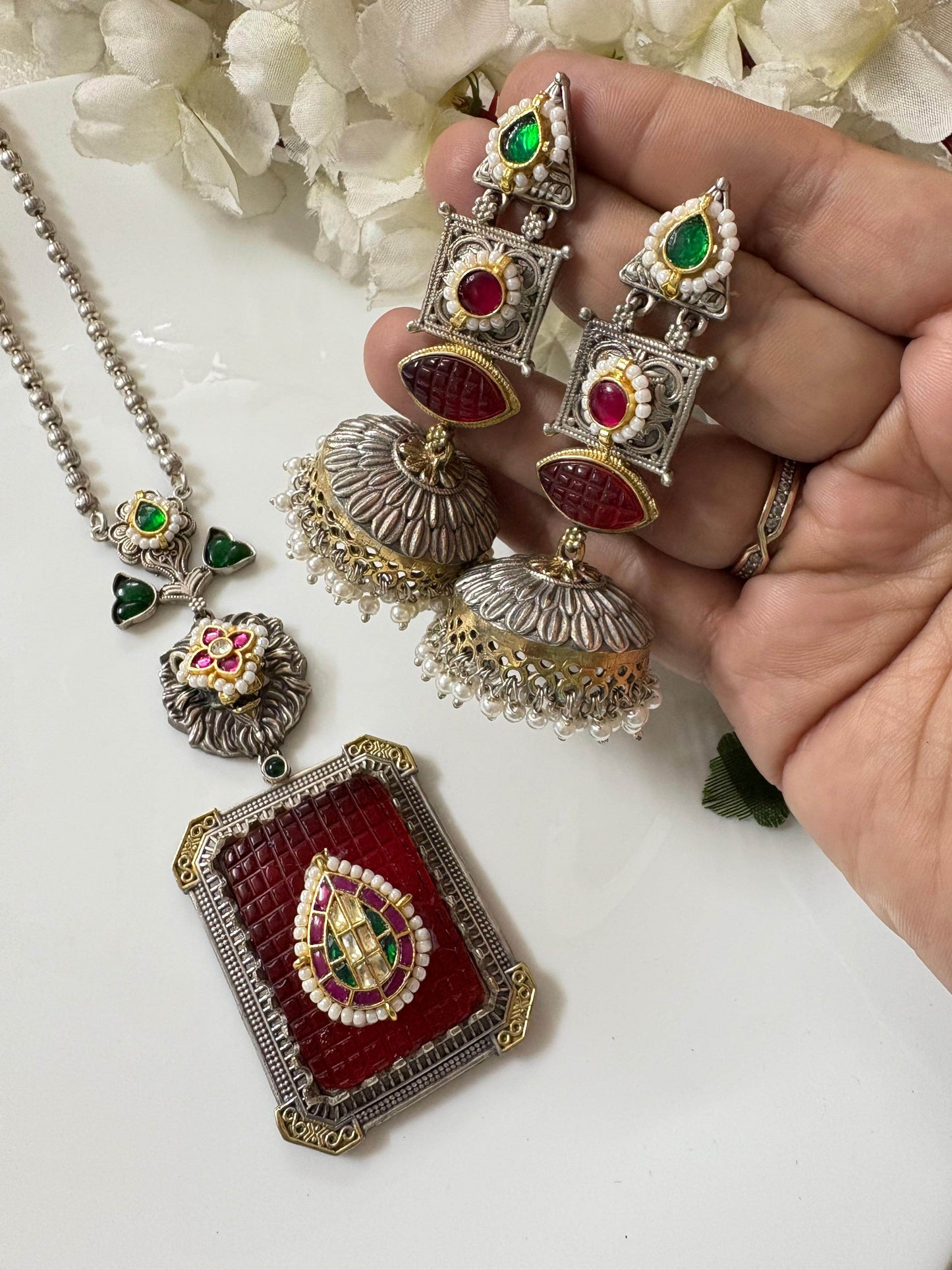 Durga Sringaar Necklace- Embrace the timeless elegance of tradition - Alankrent Luxe