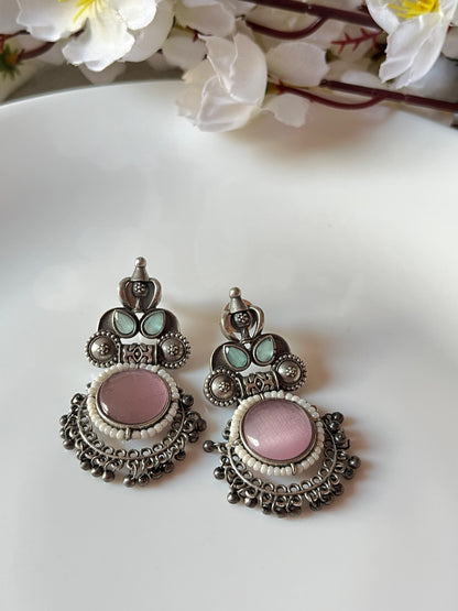 Heritage Stone Oxidised Earrings