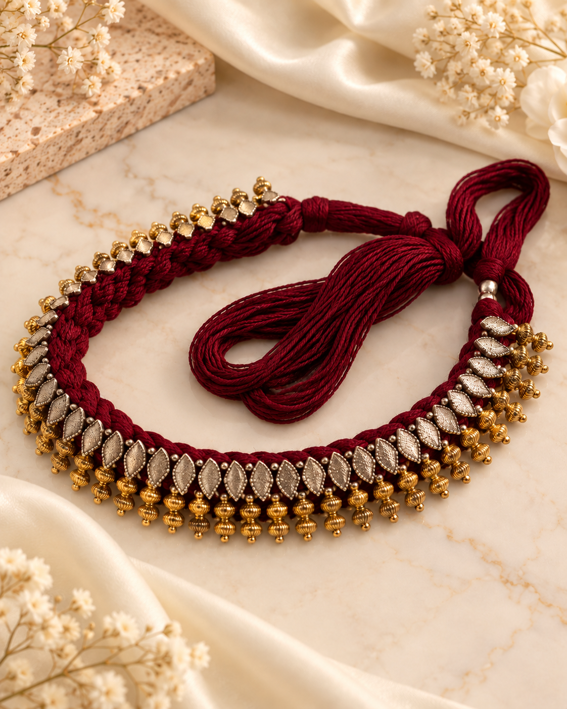 Vanya Dualtone Silver Lookalike Choker Set with Earrings | Traditional Coin Choker Jewellery