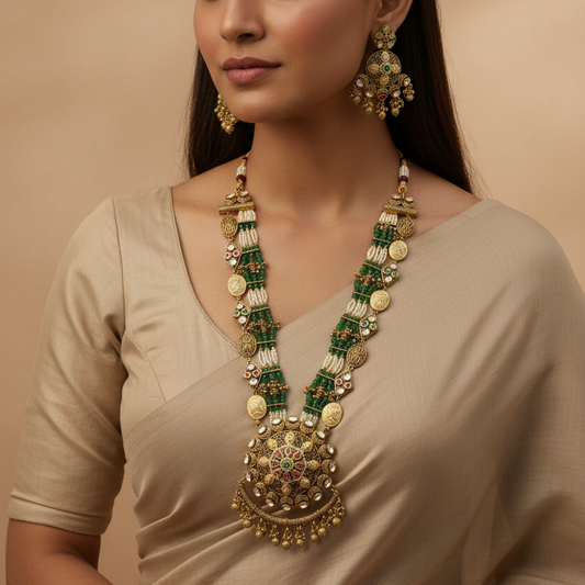 Saanvi Polki Haar Set