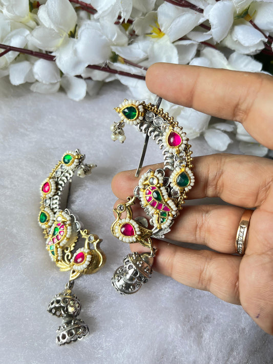 Pacchi Kundan Fusion Dual tone Earcuff