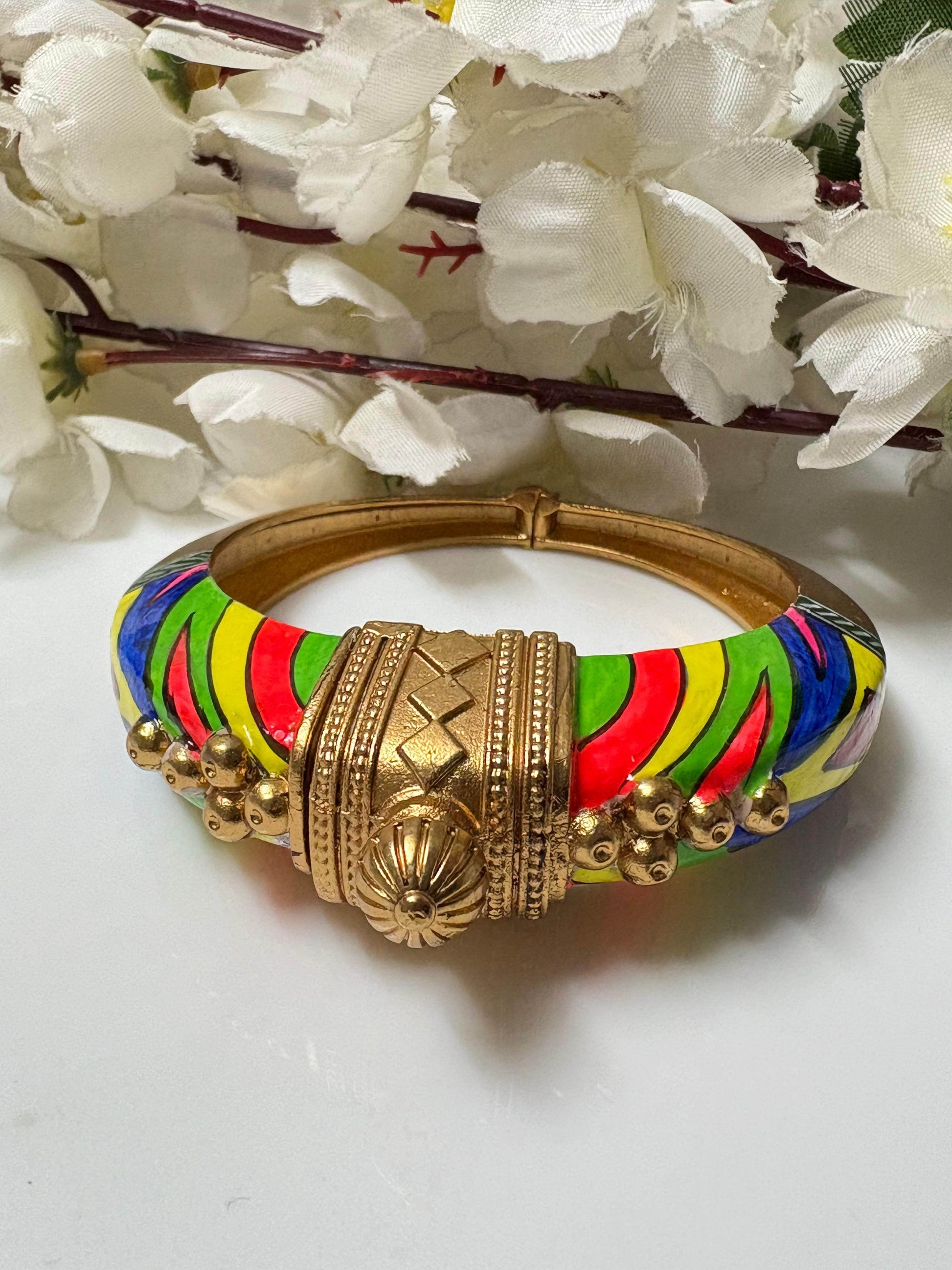 Ruhani - The Hand-Painted Kada - Alankrent Luxe
